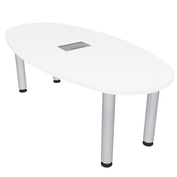 33.5 in W, 59.5 in L, 29 in H, Engineered Wood Top, White